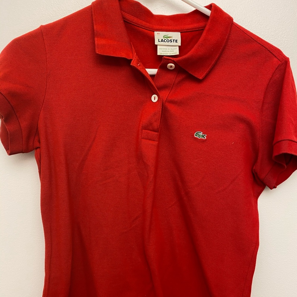 Lacoste Women’s Polo - Size 40 (Medium)